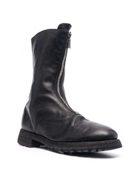 schwarze Chelsea Boots aus Leder von Guidi