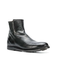 schwarze Chelsea Boots aus Leder von Silvano Sassetti