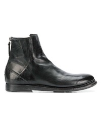 schwarze Chelsea Boots aus Leder von Silvano Sassetti