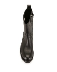 schwarze Chelsea Boots aus Leder von Rick Owens