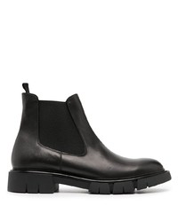 schwarze Chelsea Boots aus Leder von Fratelli Rossetti