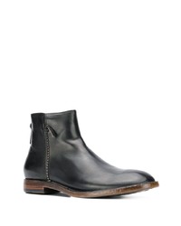 schwarze Chelsea Boots aus Leder von Silvano Sassetti