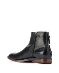 schwarze Chelsea Boots aus Leder von Silvano Sassetti