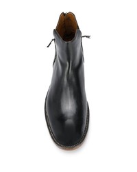 schwarze Chelsea Boots aus Leder von Silvano Sassetti