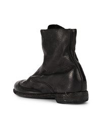 schwarze Chelsea Boots aus Leder von Guidi