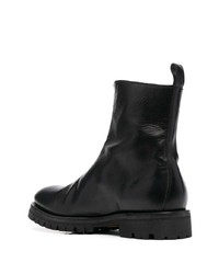 schwarze Chelsea Boots aus Leder von Officine Creative