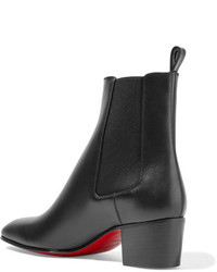 schwarze Chelsea Boots aus Leder von Christian Louboutin