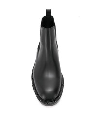 schwarze Chelsea Boots aus Leder von Valentino
