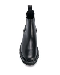 schwarze Chelsea Boots aus Leder von Valentino