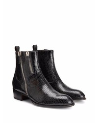 schwarze Chelsea Boots aus Leder von Giuseppe Zanotti