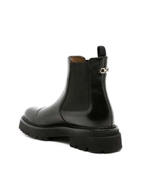 schwarze Chelsea Boots aus Leder von Ferragamo