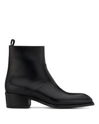 schwarze Chelsea Boots aus Leder von Giuseppe Zanotti