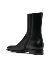 schwarze Chelsea Boots aus Leder von DSQUARED2