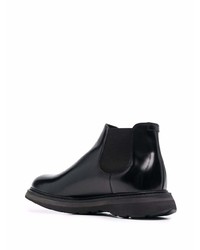 schwarze Chelsea Boots aus Leder von Doucal's