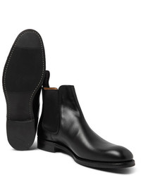 schwarze Chelsea Boots aus Leder von Cheaney