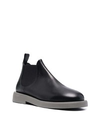 schwarze Chelsea Boots aus Leder von Marsèll