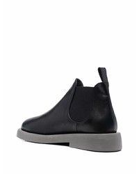 schwarze Chelsea Boots aus Leder von Marsèll