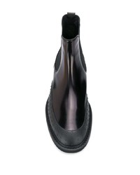 schwarze Chelsea Boots aus Leder von Tod's