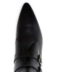 schwarze Chelsea Boots aus Leder von Saint Laurent