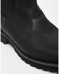 schwarze Chelsea Boots aus Leder von Timberland