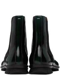 schwarze Chelsea Boots aus Leder von Maison Margiela