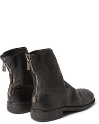 schwarze Chelsea Boots aus Leder