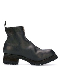 schwarze Chelsea Boots aus Leder von Guidi