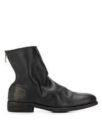 schwarze Chelsea Boots aus Leder von Guidi