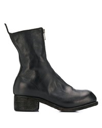 schwarze Chelsea Boots aus Leder von Guidi