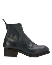 schwarze Chelsea Boots aus Leder von Guidi