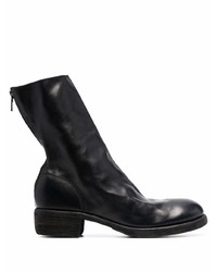 schwarze Chelsea Boots aus Leder von Guidi