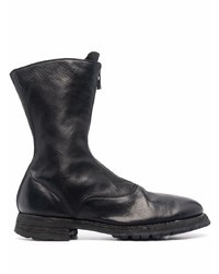 schwarze Chelsea Boots aus Leder von Guidi