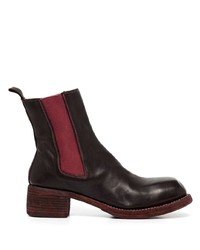 schwarze Chelsea Boots aus Leder von Guidi