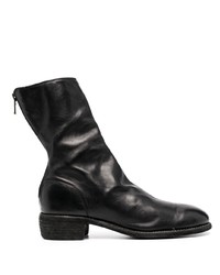 schwarze Chelsea Boots aus Leder von Guidi