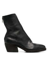 schwarze Chelsea Boots aus Leder von Guidi