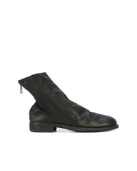 schwarze Chelsea Boots aus Leder von Guidi