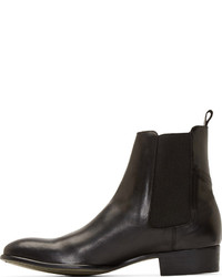 schwarze Chelsea Boots aus Leder von Hudson