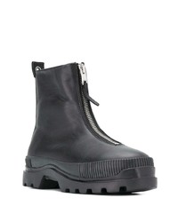 schwarze Chelsea Boots aus Leder von Diesel