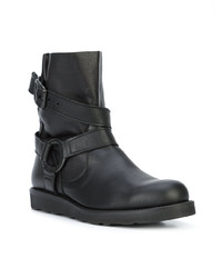 schwarze Chelsea Boots aus Leder von Yohji Yamamoto