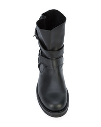 schwarze Chelsea Boots aus Leder von Yohji Yamamoto