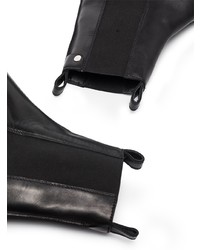 schwarze Chelsea Boots aus Leder von Jil Sander