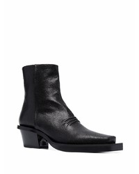 schwarze Chelsea Boots aus Leder von 1017 Alyx 9Sm