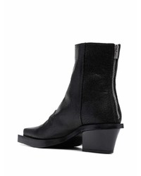 schwarze Chelsea Boots aus Leder von 1017 Alyx 9Sm