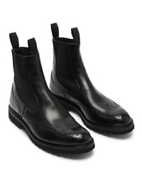 schwarze Chelsea Boots aus Leder von Tricker's