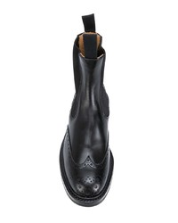 schwarze Chelsea Boots aus Leder von Trickers