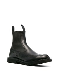 schwarze Chelsea Boots aus Leder von Tricker's