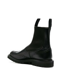 schwarze Chelsea Boots aus Leder von Tricker's