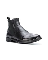 schwarze Chelsea Boots aus Leder von Officine Creative