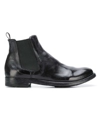 schwarze Chelsea Boots aus Leder von Officine Creative