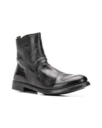 schwarze Chelsea Boots aus Leder von Officine Creative